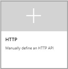 Manually define HTTP API